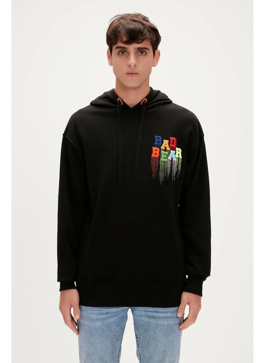 باد بير Rainbow Hoodie Men's Black Sweatshirt 23.02.12.005-C01