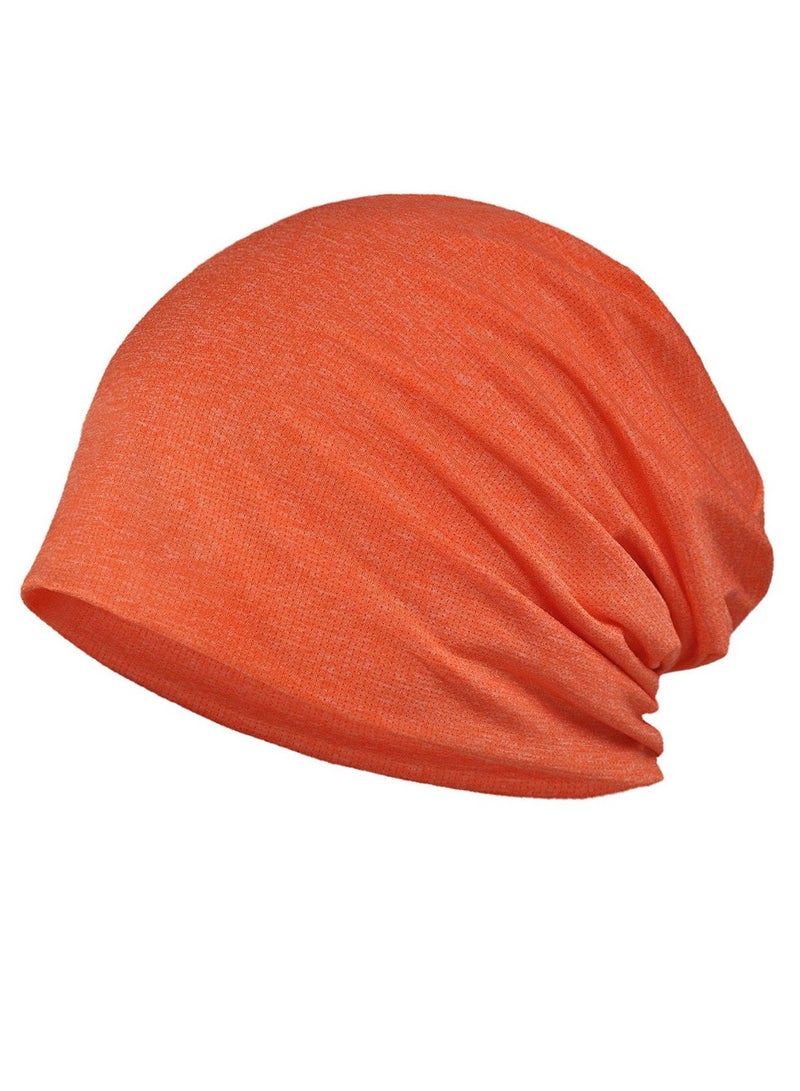 Loquat Infinity Scarf Headwear Cap Breathable Beanie Hat Orange 