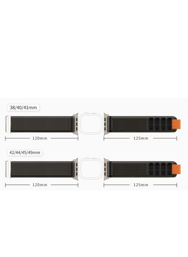 حزام من النايلون مقاس 49/42/44/45/46 ملم متوافق مع ساعات أبل سيريز 8/7/SE/6/5/4/3/2/1 - Image 4