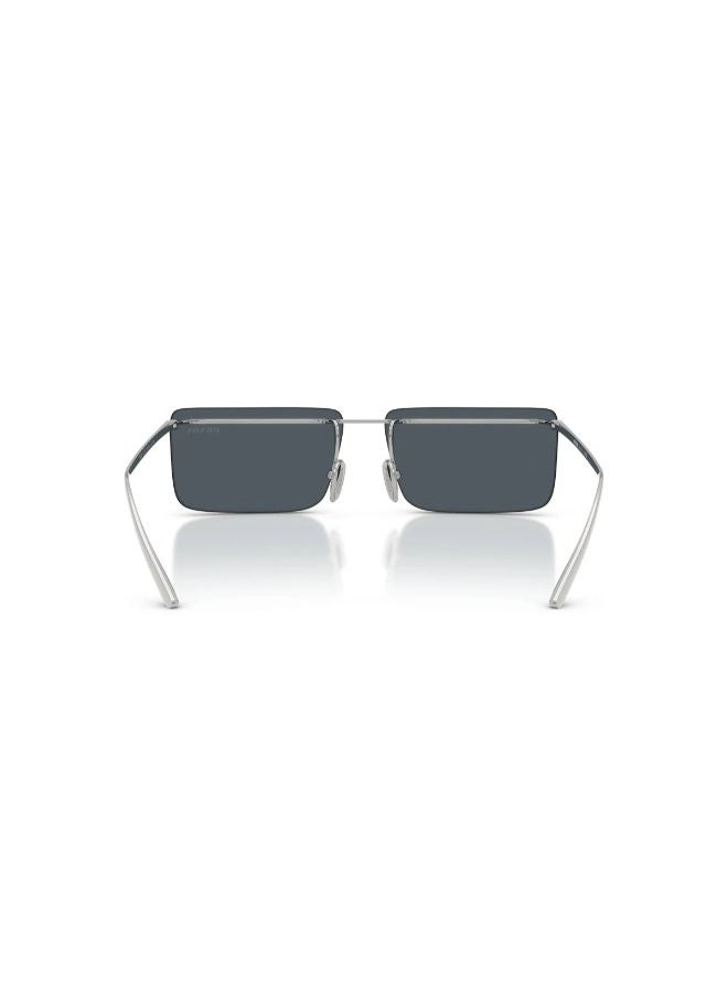 PRADA Rimless Rectangular Sunglasses PR C53S 60 1BC70B - Image 3