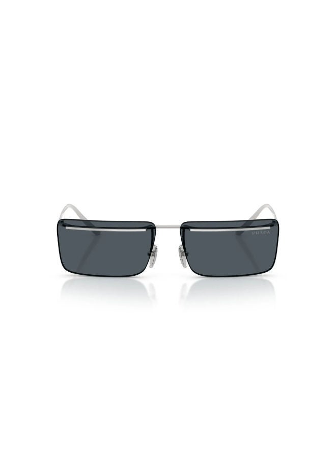 PRADA Rimless Rectangular Sunglasses PR C53S 60 1BC70B - Image 4