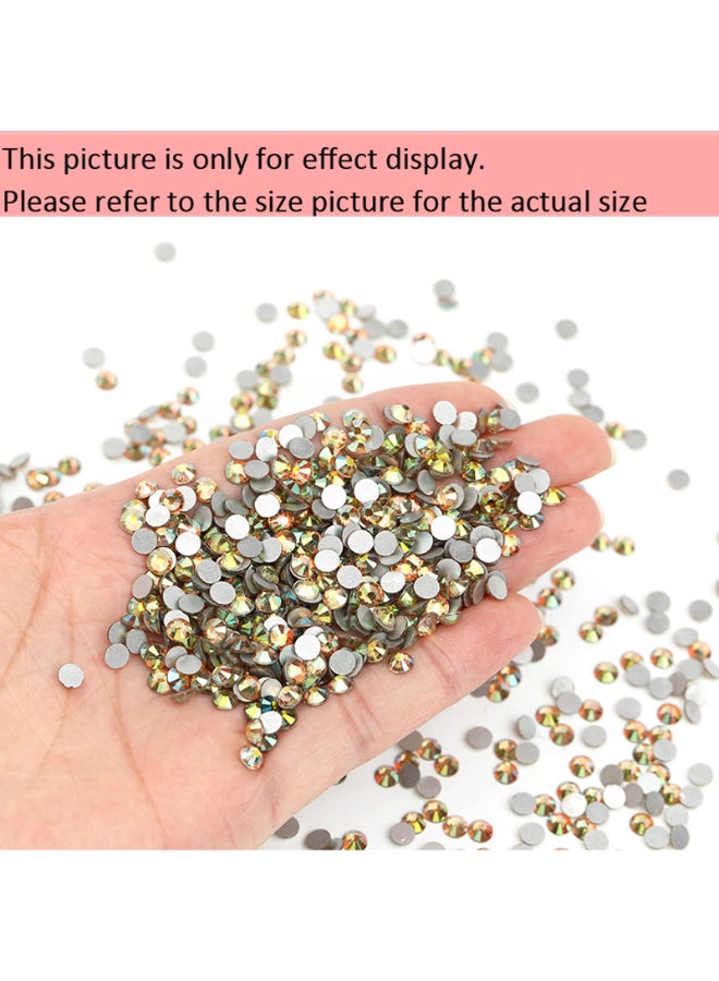 Dowarm 288Pieces SS30 Flatback Rhinestones 65MM Glass Crystal Rhinestones for Craft Nails Dance Costumes Flat Back Nail Crystals Non Hotfix Rhinestones SS30 65MM Ghost Shiny - Image 4