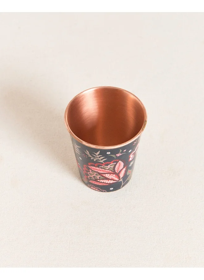 Chumbak Vintage Rose Copper Tumbler, Small, 250ml