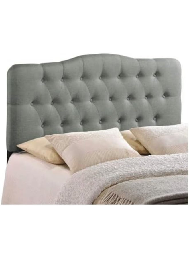R2R FURNITURE Arched Tufted Upholstered Bed With Mattress By R2R - Queen Size (160Cm X 200Cm) - Image 2