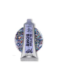 LAMEL 401 Insta Body Glitter Bomb Blue Silver Radiant & Glowing Skin Easy To Use & Longlasting Biodegradable Formula Body Highlighter For Women 20Ml  - Image 1
