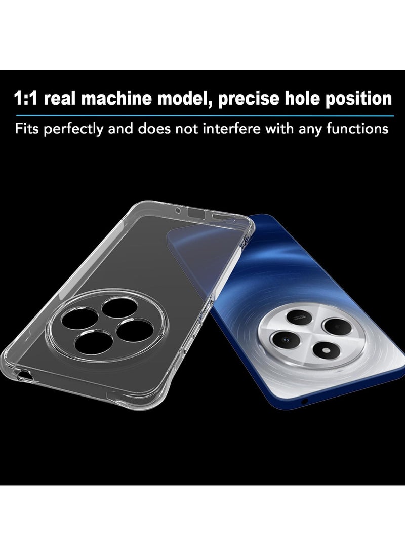 Generic - Case for Xiaomi Poco C75 and for Redmi 14C Clear TPU Four Corners Protection Cover Transparent Soft funda - Image 1
