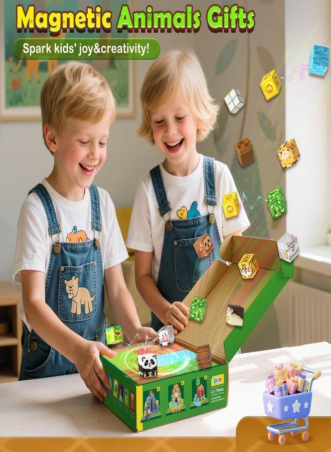 Toylogy 150PCS Magnetic Blocks-Build Mine Magnet World Animals Edition Building Toys for Boys & Girls Age 3-8, Magnetic Sensory Tiles, Ideal Building & Construction STEM Toys Gifts for Toddlers 3+ Years Old - Image 3