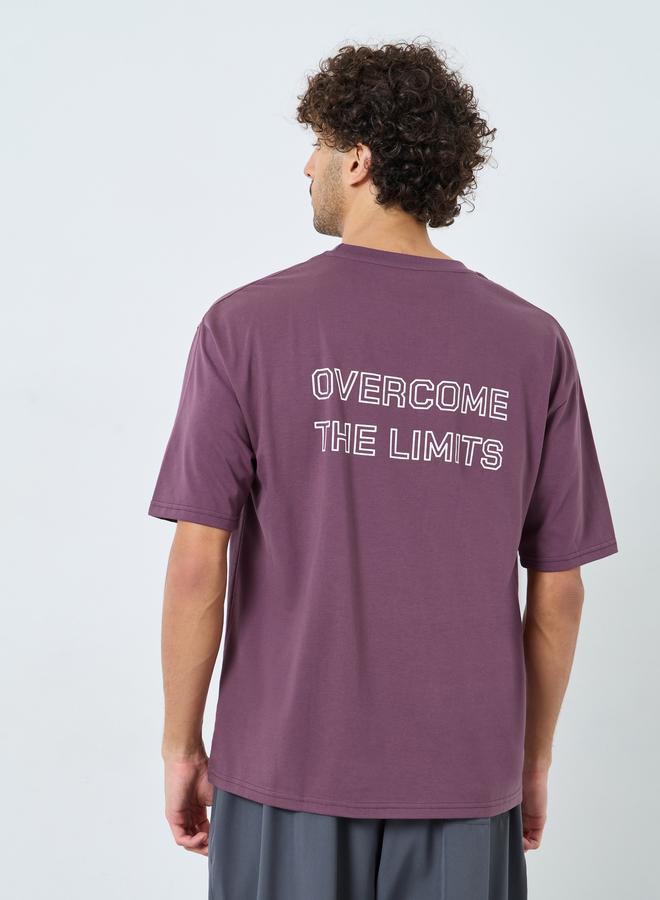 Styli Active Cotton Rich Oversized Athleisure T-Shirt - Image 5