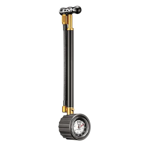 LEZYNE Shock Drive Bicycle Hand Pump, High Pressure 400 PSI Shock Pump, Portable Bike Pump, Mountain & Road Bikes - Image 1