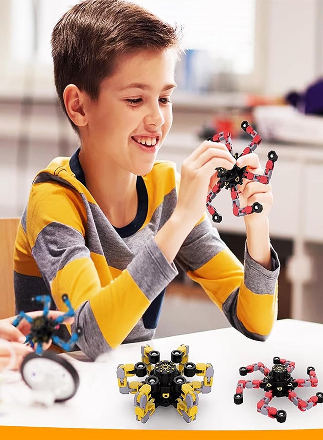 RATSAW 4Pcs Transformable Fidget Spinners Stress Relief Fingertip Gyros Sensory Toys Kids Adults - Image 2