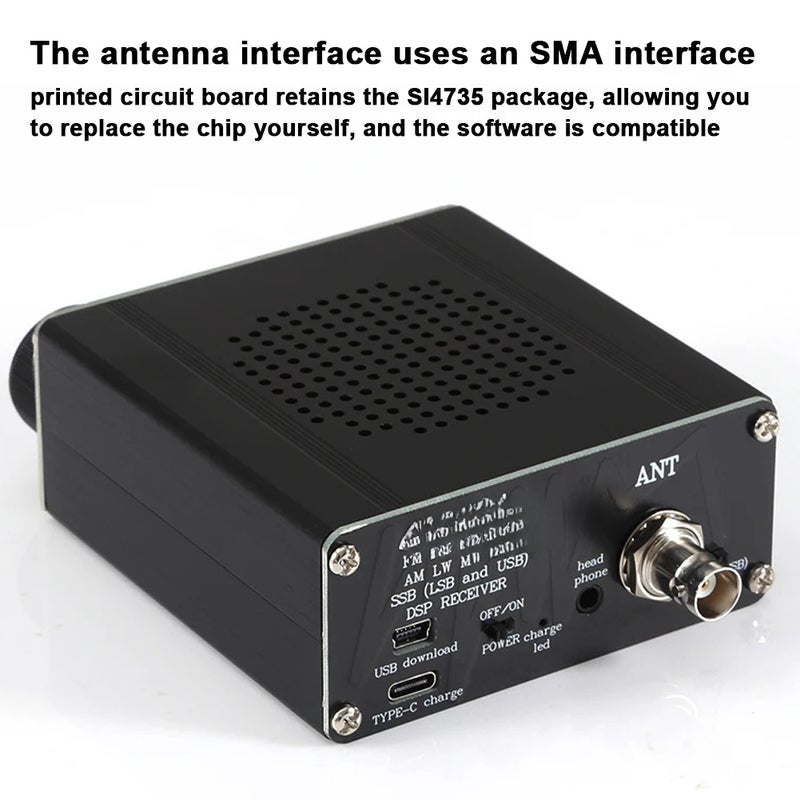 ATS-20+ SI4732 Full Waveband Radios Receiver Frequency Modulation AM (MW & SW) SSB (LSB & USB) Covering Commercial Amateur Radiobands - Image 3