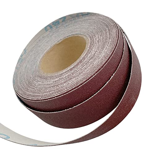 LYHLYA 240 Grit Continuous Sandpaper Roll 1" x 8.7 Yard Emery Cloth Aluminium Oxide Abrasive Sandpaper Roll Drum Sander Sandpaper Rolls for Wood Furniture Finishing Metal Sanding Automotive Polishing - Image 4