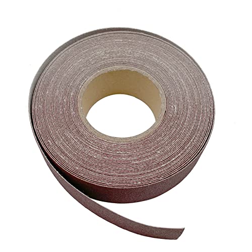LYHLYA 240 Grit Continuous Sandpaper Roll 1" x 8.7 Yard Emery Cloth Aluminium Oxide Abrasive Sandpaper Roll Drum Sander Sandpaper Rolls for Wood Furniture Finishing Metal Sanding Automotive Polishing - Image 5