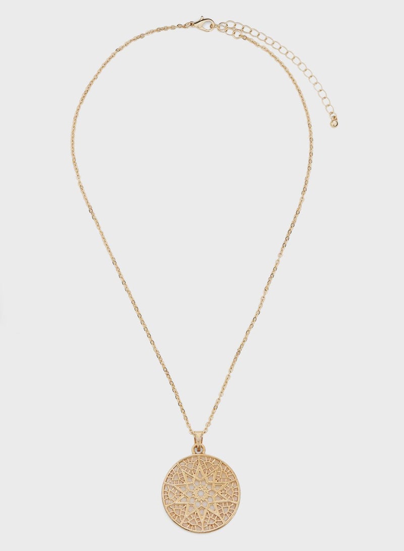 Khizana Arabic Motif  Pendant Necklace  - Image 2
