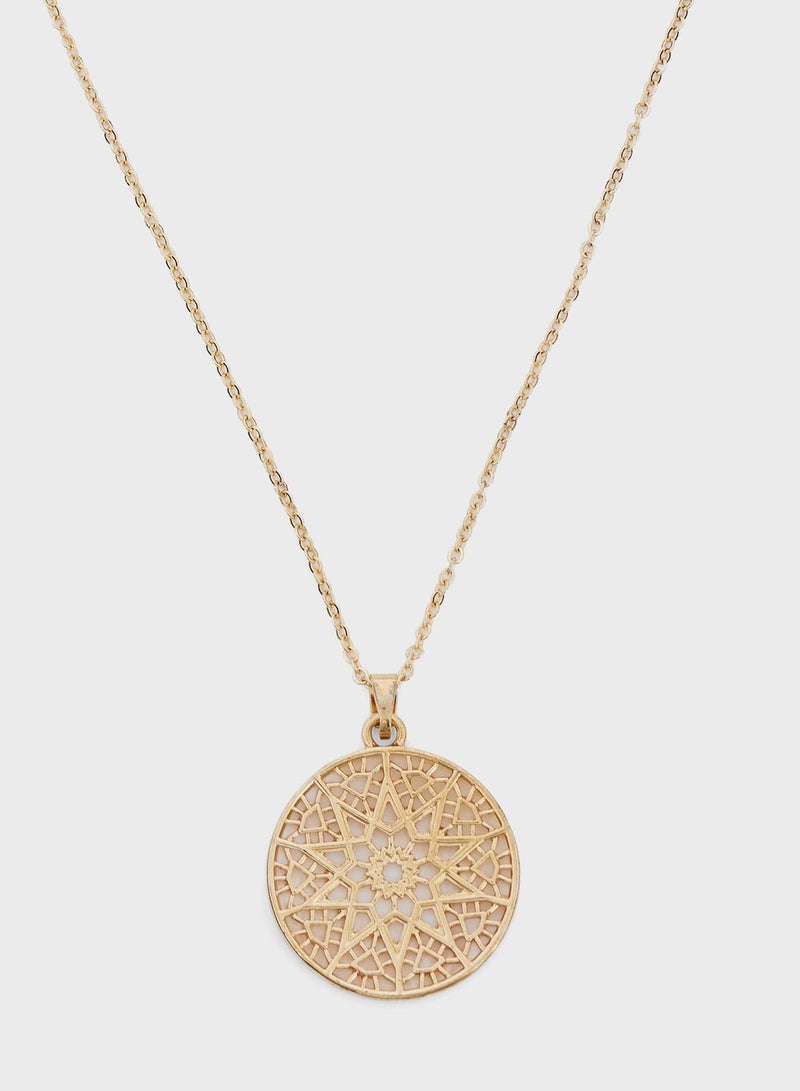 Khizana Arabic Motif  Pendant Necklace  - Image 1