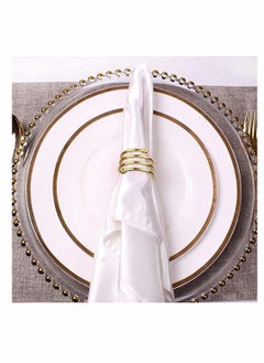Excefore 8-Piece Set Napkin Ring Table Setting Suitable for Casual or Formal Occasions (gold)  - Image 2