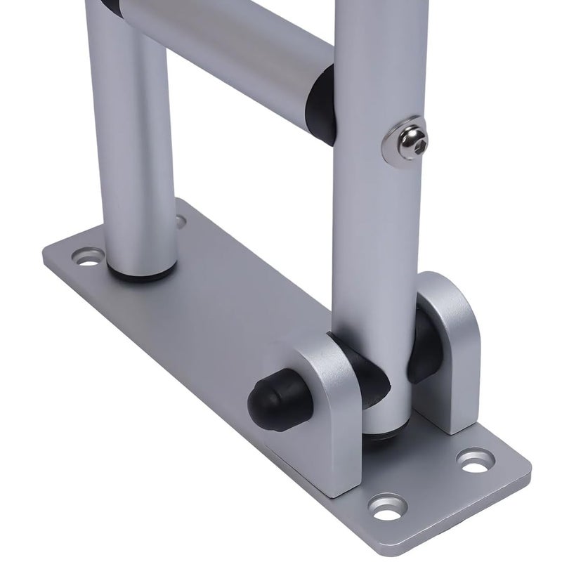 BATH GURU Aluminium Bathroom Flip Up Safety Handrail Support for Senior Citizens, Handicapped, Elderly, Wall Mounted Grab Bars for Toilet Seat, Bathtub 24 Inch, Silver Pack of 1 - Image 4