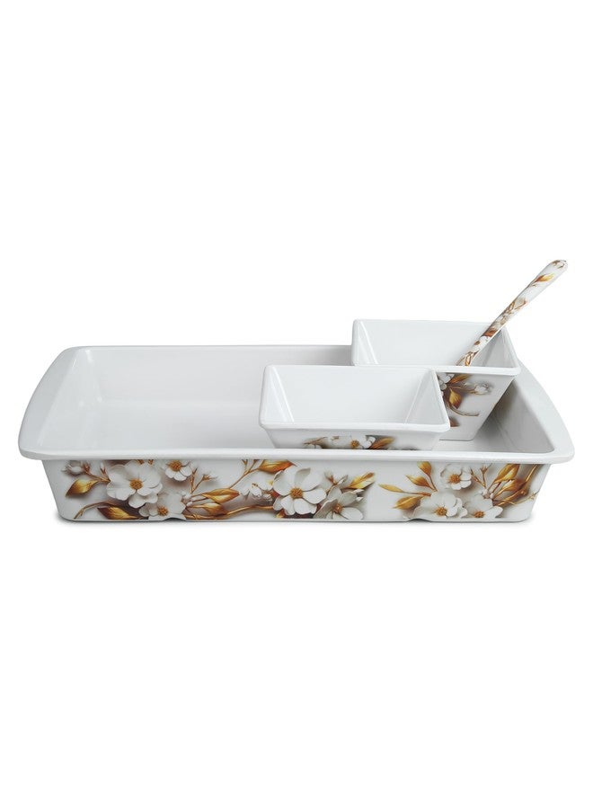 Bataniya Triple Coated 9-Piece Serving Set, a Blend of Elegance and Resilience in Melamin Craftsmanship - Image 4