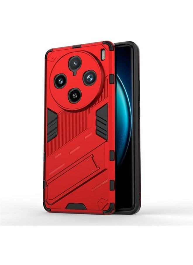 Generic - Case Compatible with Vivo X100 Pro 5G 2023, 2-in-1 TPU+PC Dual Layer Combo Shockproof Ultra-Thin Protective Phone Back Cover with Kickstand - Image 1