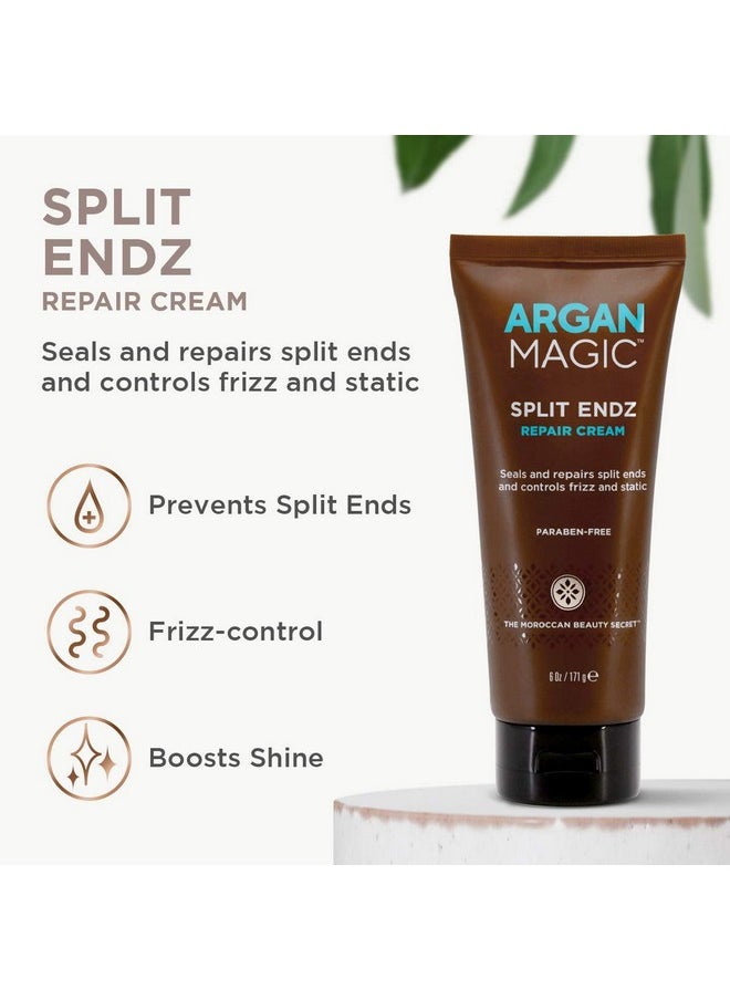 ARGAN MAGIC Rgan Magic Split Endz Cream Instantly Binds Frayed And Separated Ends While Preventing Future Breakage ; Controls Frizz ; Made In Usa Paraben Free Cruelty Free (6 Oz)  - Image 4