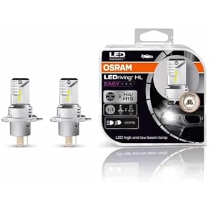 أوسرام ليدريفينج إتش إل إيزي H4H19 12 فولت 187 واط 19 واط P43Tpu43T3 6000 كلفن أبيض 2 وحدة - Image 1