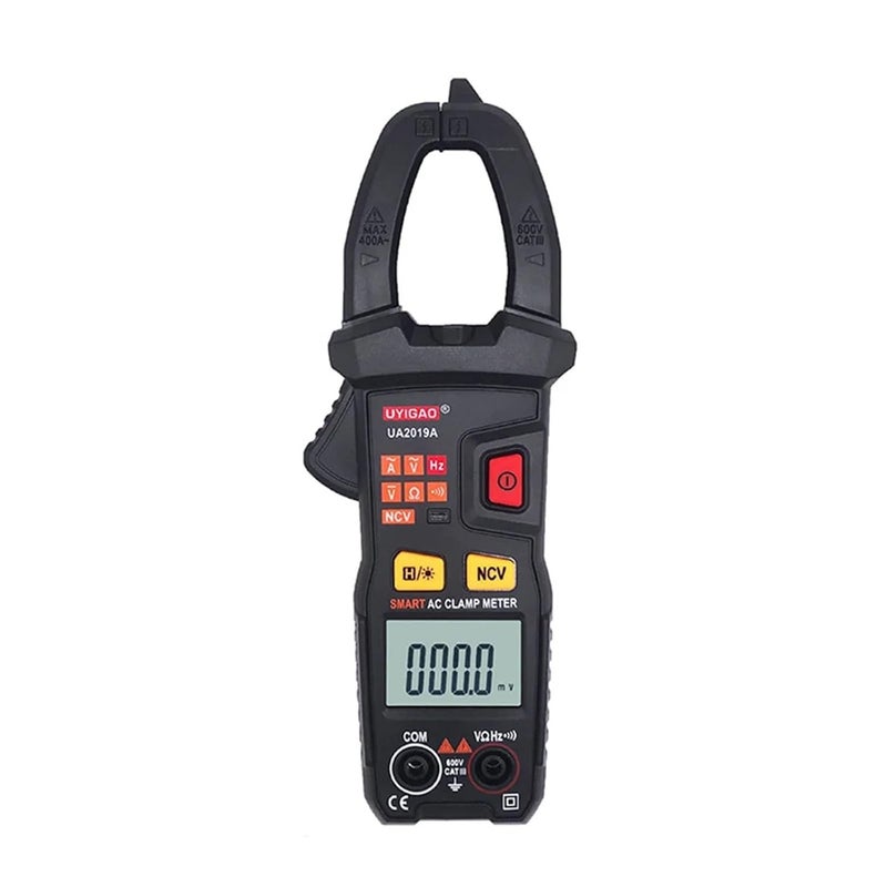 Digital Clamp Meter UA2019A UA2019B UA2019C UA2019E 600V DC AC Voltage Current Resistance Auto Range True Tester(UA2019A) - Image 2