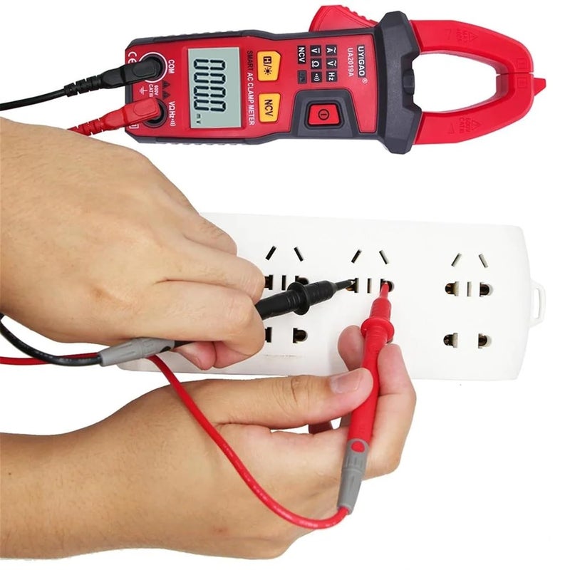 Digital Clamp Meter UA2019A UA2019B UA2019C UA2019E 600V DC AC Voltage Current Resistance Auto Range True Tester(UA2019A) - Image 3