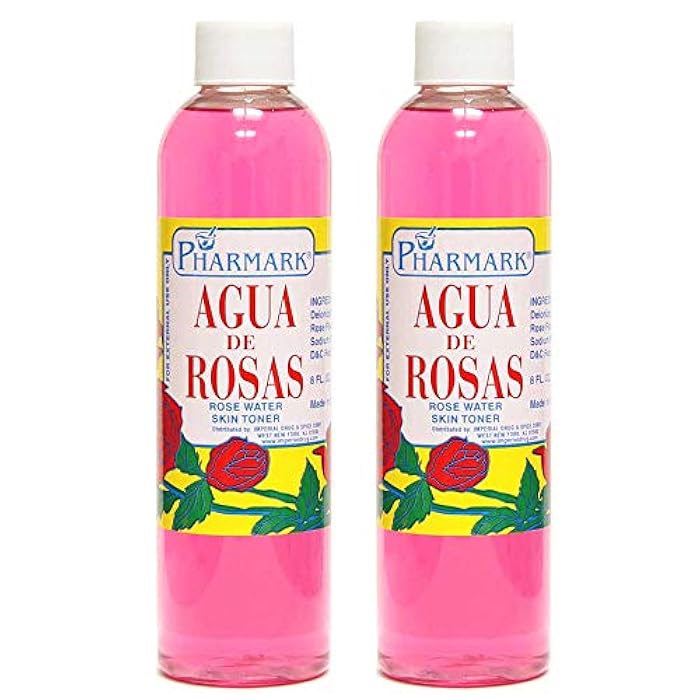 Pharmark Agua De Rosas 8 Oz. Rose Water 2-PACK - Image 1