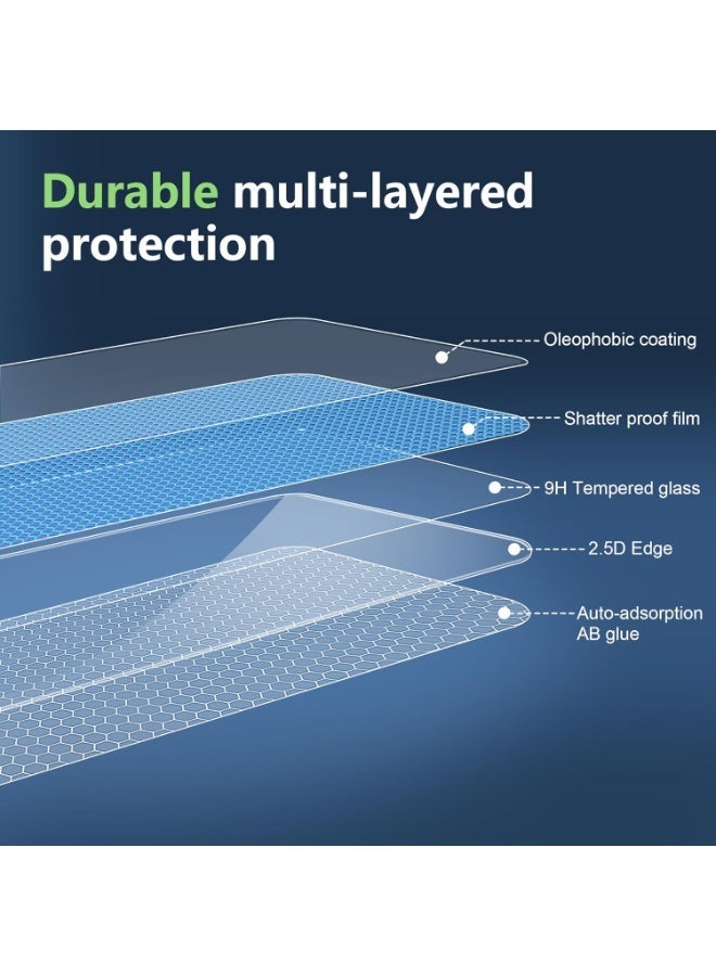 TIGER Premium 3-Pack Tempered Glass Screen Protector for 6.7-inch Edge Smartphones – 9H Hardness Anti-Scratch, Anti-Fingerprint, Ultra Clear High Transparency Screen Guard, Bubble-Free Installation, Durable Protective Glass - Image 5