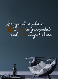 Spoil Your Wall May You Always Have A Shell Quote Wall Decal - Wall Arts Home Décor - Wall Sticker, 90x40 cm by Spoil Your Wall  - Image 1