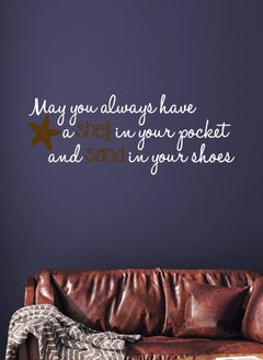 Spoil Your Wall May You Always Have A Shell Quote Wall Decal - Wall Arts Home Décor - Wall Sticker, 90x40 cm by Spoil Your Wall  - Image 2