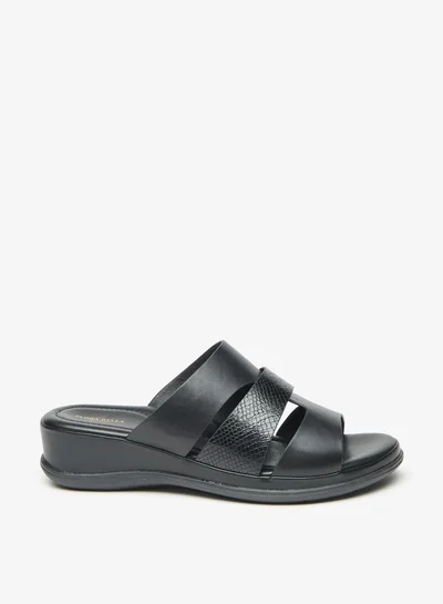 فلورا بيلا من شو إكسبرس Women's Solid Slip-On Sandals with Flatform Heels