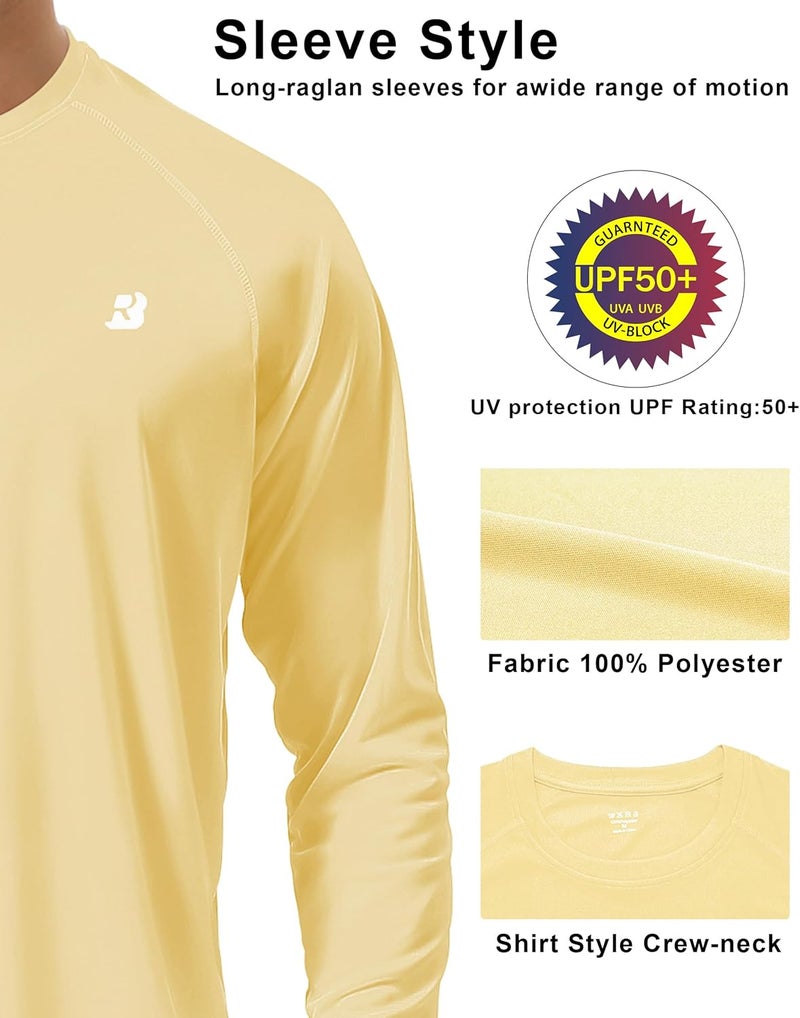 Roadbox Men's Rash Guard Short Sleeve, UPF 50+ UV Sun Protection SPF Shirts, Quick Dry Lightweight Fishing Swim T-Shirt - Image 4