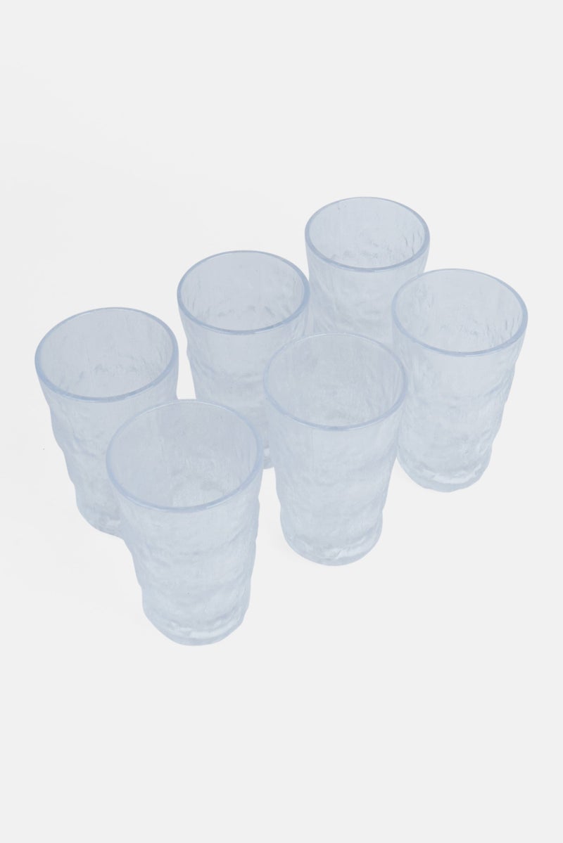 Muy Mucho Glazed 6 Pieces Glass 300 ml, Transparent - Image 2