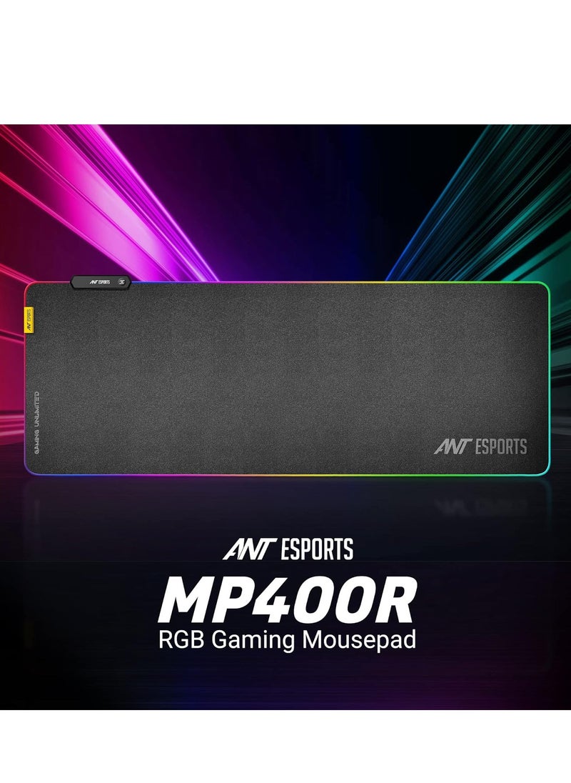 ANT Esports - MP400R RGB Gaming Mouse Pad - XL | Soft & Anti-Slip | Pixel-Precise Tracking | 14 Lighting Modes | Optimized Cloth Surface - Image 1