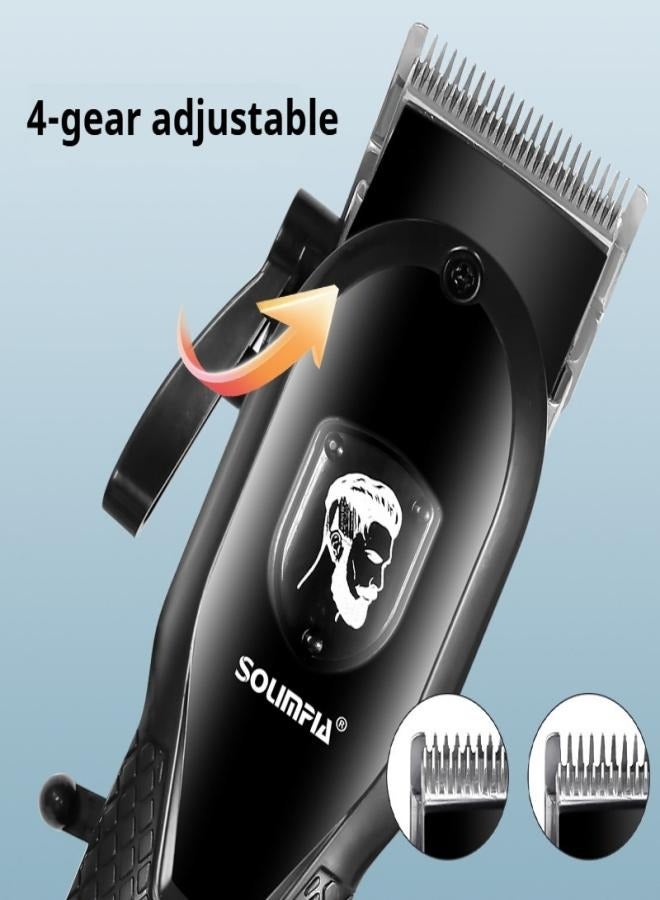 سولمبيا أداة تقطيع الشعر اللاسلكية للرجال: مقصات الشعر المهنية للتربية الدقيقة، قابلة للشحن قوية - Máquina para Cortar Pelo de Hombre - Image 3