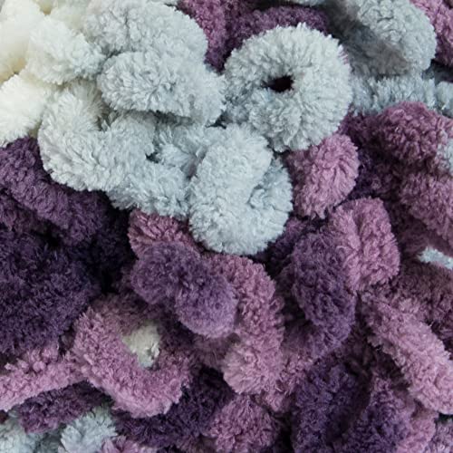 Bernat Alize Blanket-EZ Super Soft Looped Yarn for Beginners, Hand Knitting- No Needles or Hooks Needed, Thistle, 2 Pack - Image 3