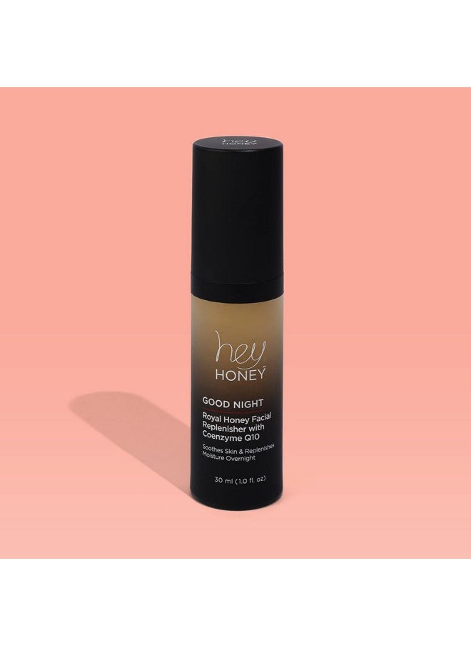 هاي هوني ثنائي صباح الخير ومساء الخير | مصل الوجه Honey Silk و Royal Honey Coenzyme Q10 | أفضل دعم للوجه ليلاً ونهارًا للحصول على بشرة متوهجة | 2 أونصة  - Image 4