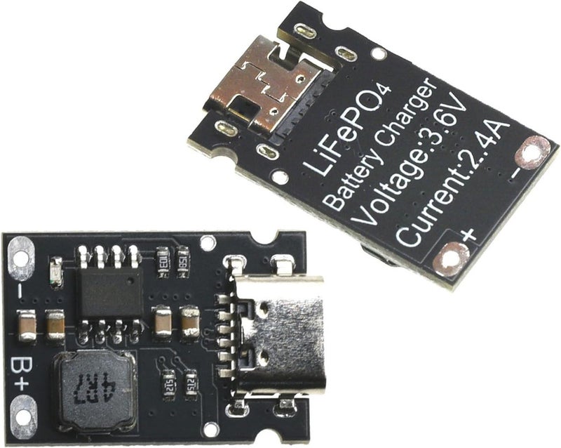 وحدة شواحن سريعة لبطاريات LiFePO4 3.2V/3.6V تيار 2.4A منفذ Type C تصميم منخفض استهلاك الطاقة لوحة PCB للشحن السريع - Image 4