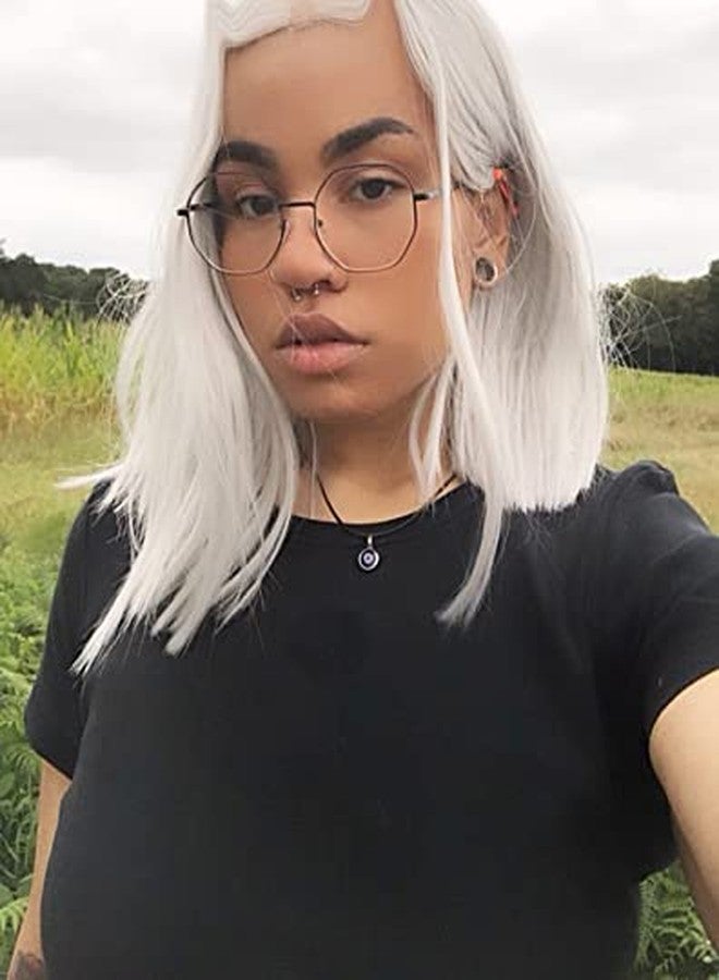 WLL Blue Evil Eyes Pendant Choker Necklaces Leather Glass Charm Lucky Necklace for Womens(leather cord) - Image 2