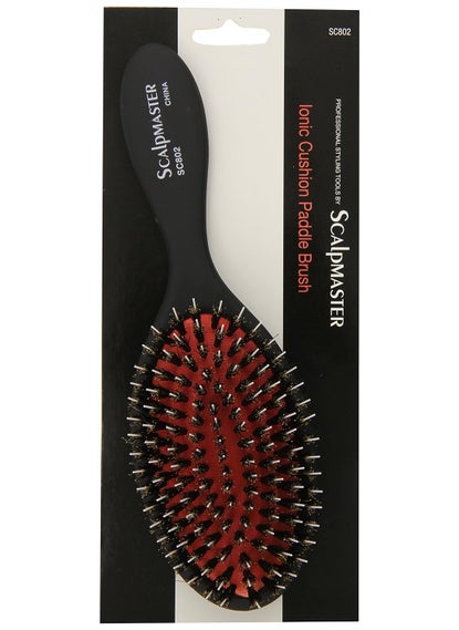 scalpmaster Scalpmaster Ionic Porcupine Boar Bristle Cushion Hair Brush 