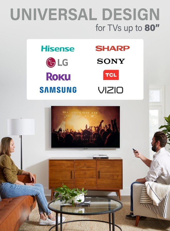 SANUS Low Profile TV Wall Mount for 40" to 80" TVs - Universal Fixed Wall Mount TV Bracket, Slim 1” Profile - 3 Step Easy Install w/Included Hardware - UL Certified - Image 4