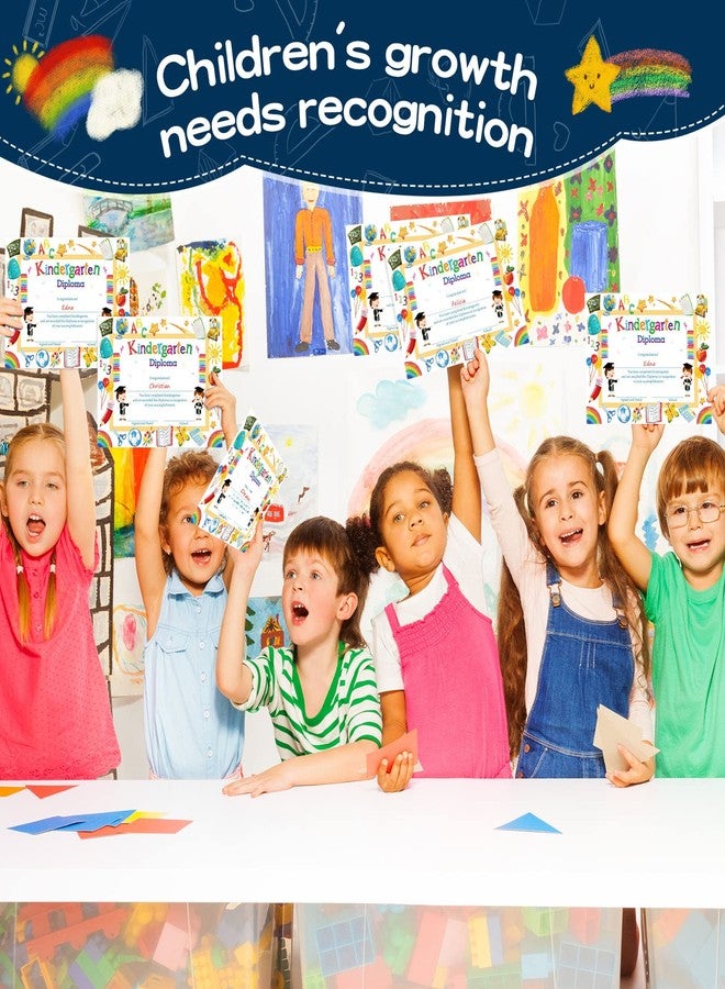 Yisong 35 Pieces Kindergarten Diploma Colorful Kindergarten Graduation Award Certificate Preschool 2026 Classroom Activities Certificate for Kids Students Teachers, 8.5 x 11 in(Cute Style) - Image 4