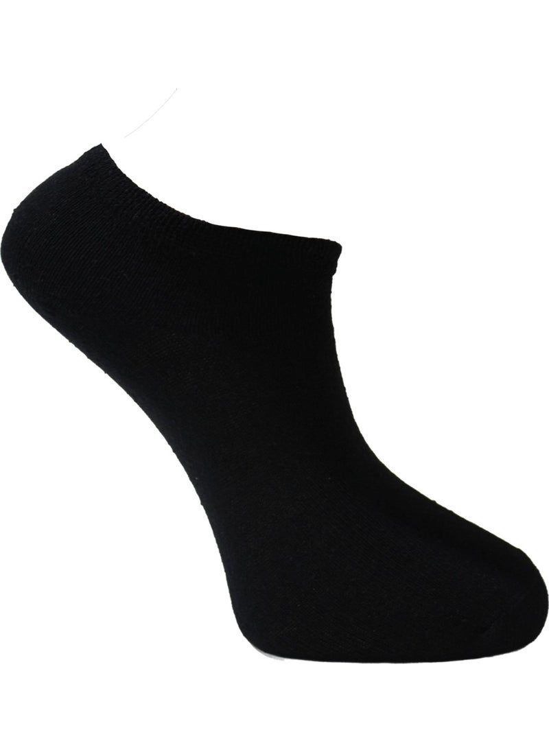 Seva 12 Pairs Women's Socks Booties Daily Black Socks  - Image 2