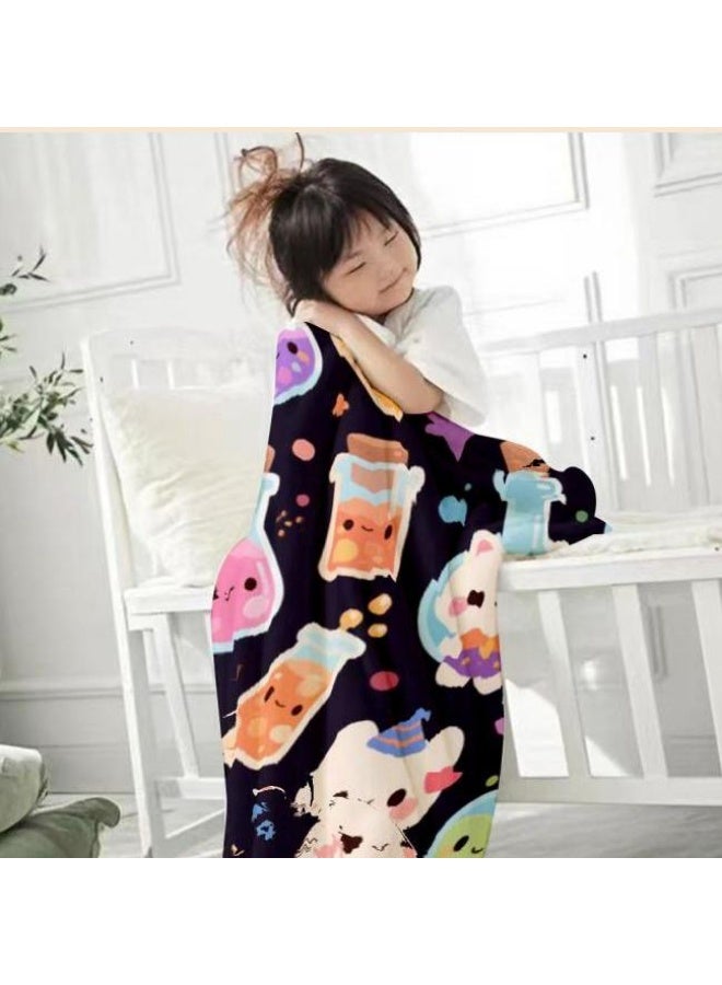 عام بطانية رقيقة من الفانيلا الكرتونية للأطفال والرضع (دافئة ومريحة، ومناسبة للنوم والألعاب) 70 سم * 100 سم - Image 3