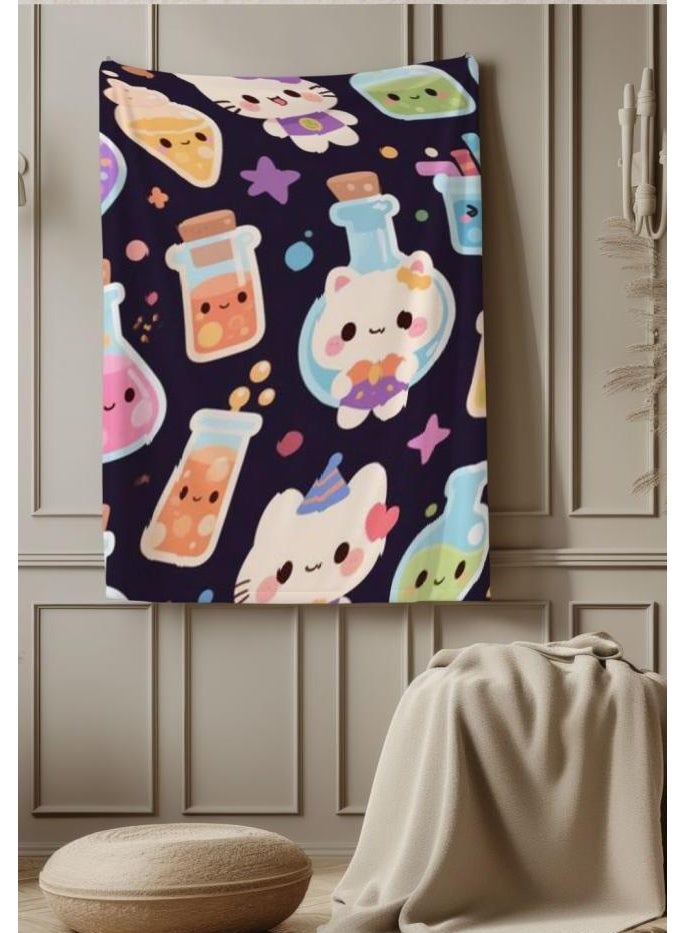 عام بطانية رقيقة من الفانيلا الكرتونية للأطفال والرضع (دافئة ومريحة، ومناسبة للنوم والألعاب) 70 سم * 100 سم - Image 4