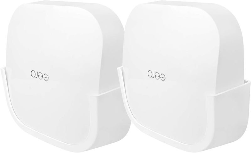 حامل حائط بدون براغي قطعتين لجهاز Eero Pro 6 WiFi، حامل لاصق VHB، حامل قوي بلاصق، لا حاجة لأدوات ولا حفر ولا ثقوب - Image 1