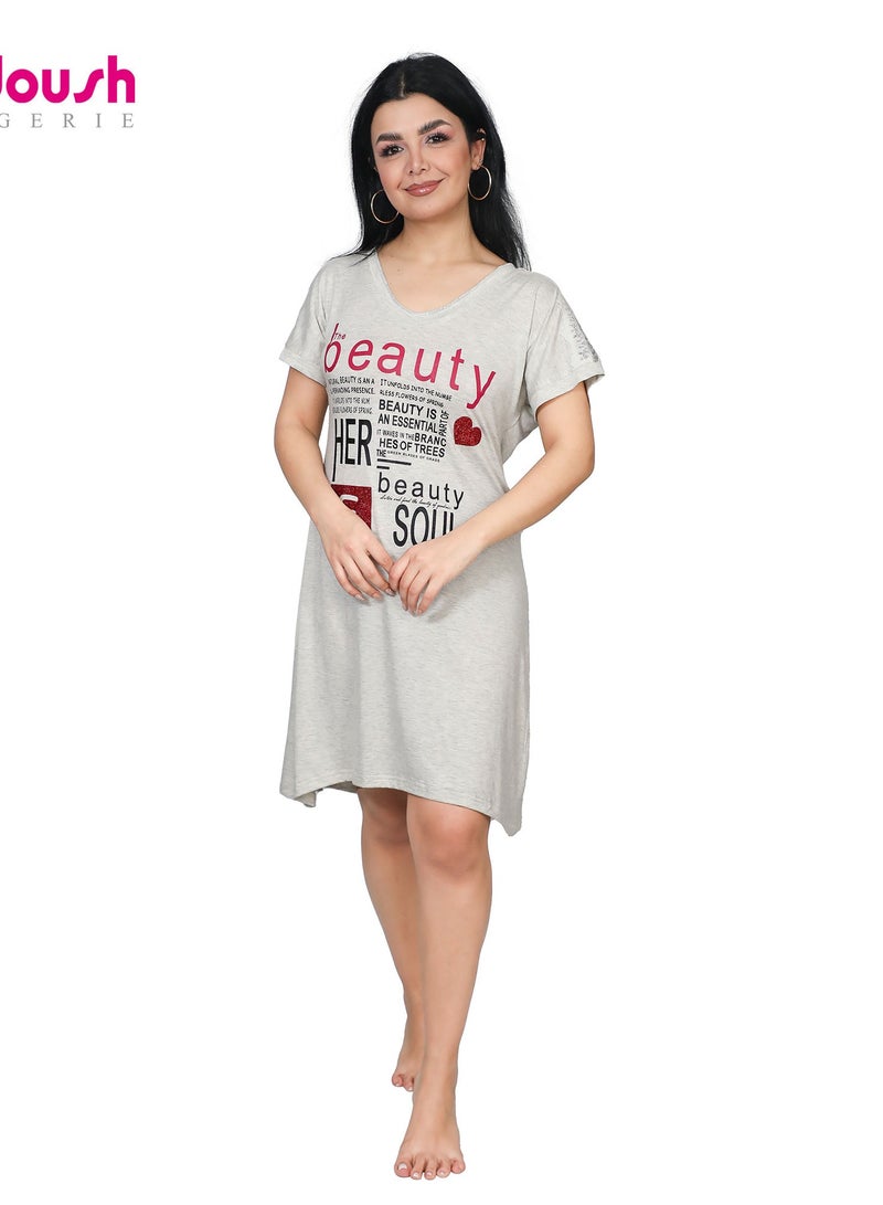 Dadoush Comfortable summer short nightgown for women