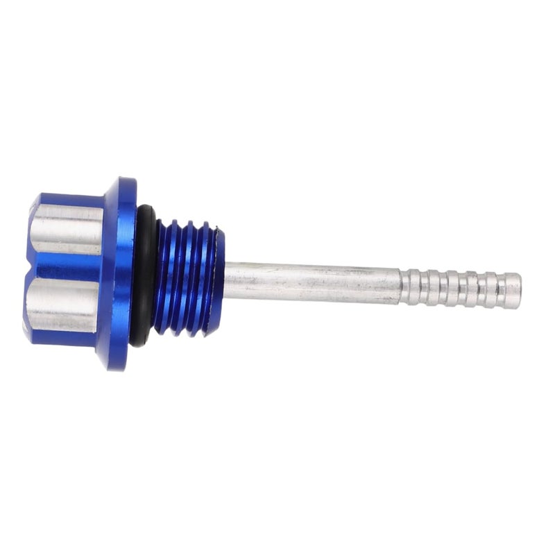 Blue Motorcycle Engine Oil Gauge Accurate Oil Level Measurement Aluminum Replacement Parts - Image 1