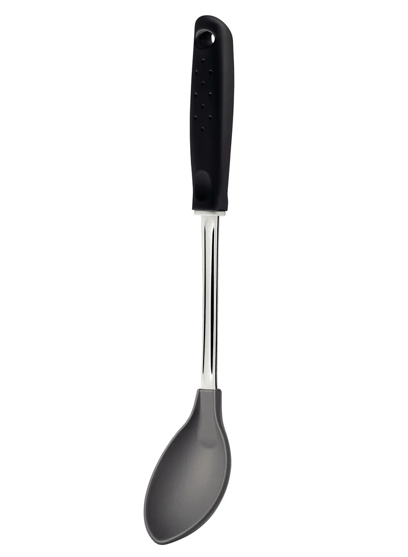 TRAMONTINA Tramontina Utilita Grey Nylon Serving Spoon with Stainless Steel Shank and Black Polypropylene Handle